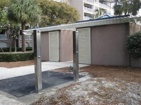 We have one of the nicest public dressing facilities on the island ...