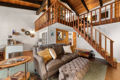 Living room opens to kitchen