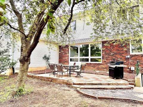 Stone Patio with Grill
