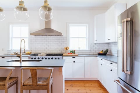 Locally sourced slate countertops from down the road.