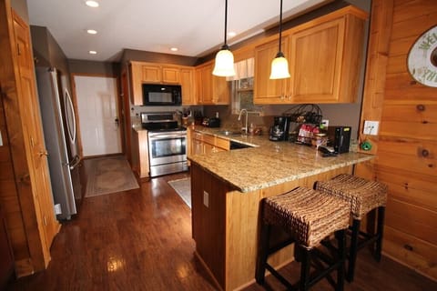 Kitchen with extra seating