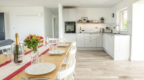 Fully equipped kitchen; everything from a hand blender to cocktail shaker