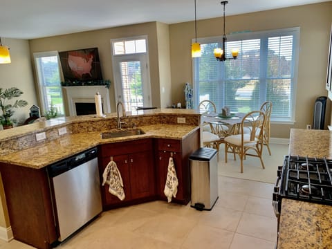 Kitchen, Looking toward back of House/Doorway to Deck.