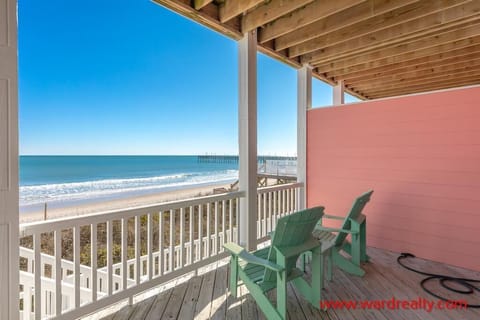 First floor oceanfront covered deck 2