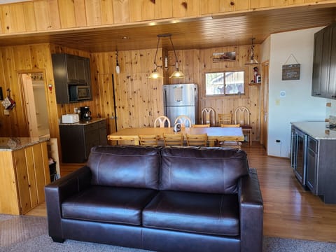 Viewing area looking back into kitchen/dining area
