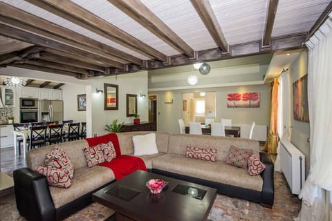 Villa Ζapphira Peritheia - living room