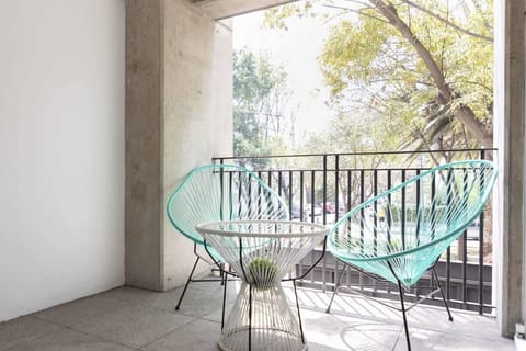 Enjoy the fresh air on your private balcony