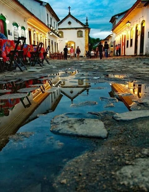 Outdoor banquet area
