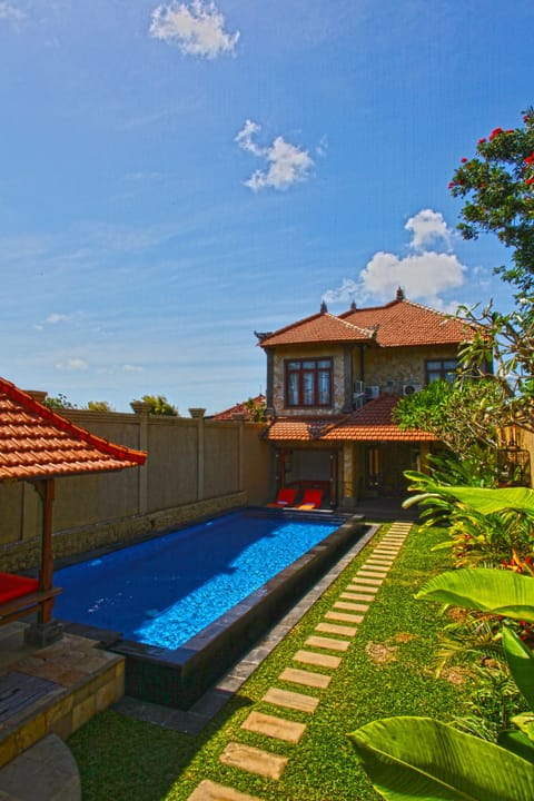 Villa Facade and Swimming Pool