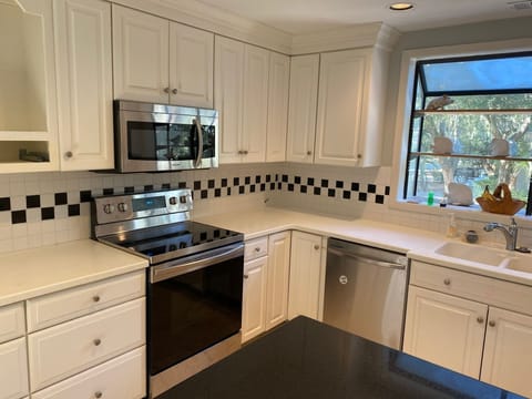 Kitchen with modern appliances
