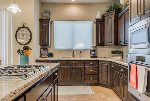 Fully stocked kitchen