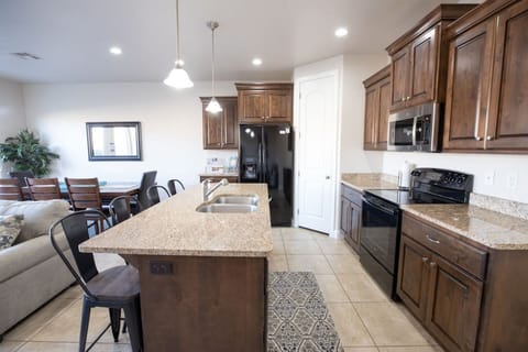 Fully stocked kitchen