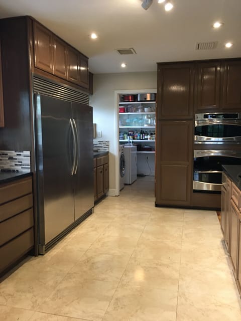 Kitchen with pantry laundry room in the back