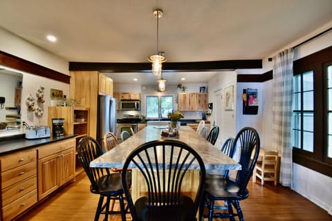 Big kitchen island with seating for 10