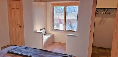 Bedroom sitting area (w/ view of rear patio & Vineyard) & dual closets!