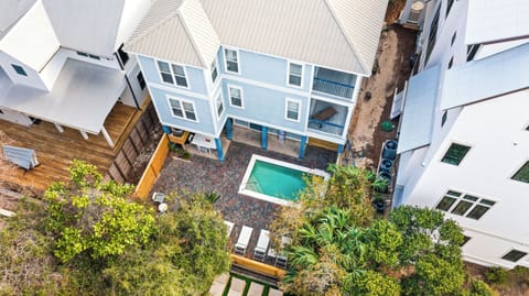 Aerial view of our coastal retreat Just in Thyme