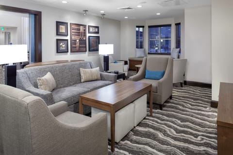 The welcoming lobby provides a lounge area for guests to relax.