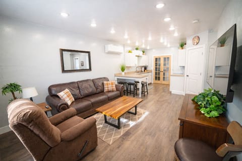 Bright open living space with comfortable seating
