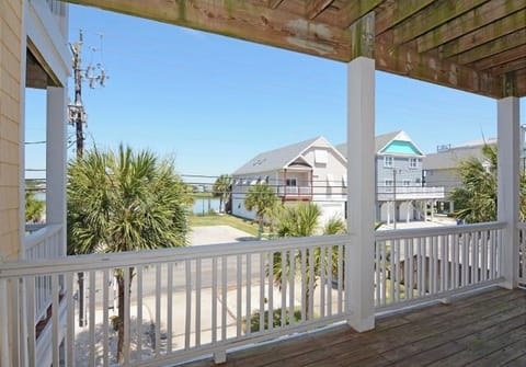 View of balcony off floor 2: living room area