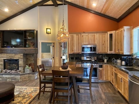 Dining Room with Living Room area.  View #2