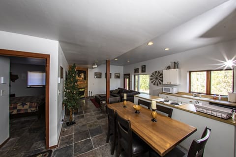 Lower Level Dining Room and Kitchen