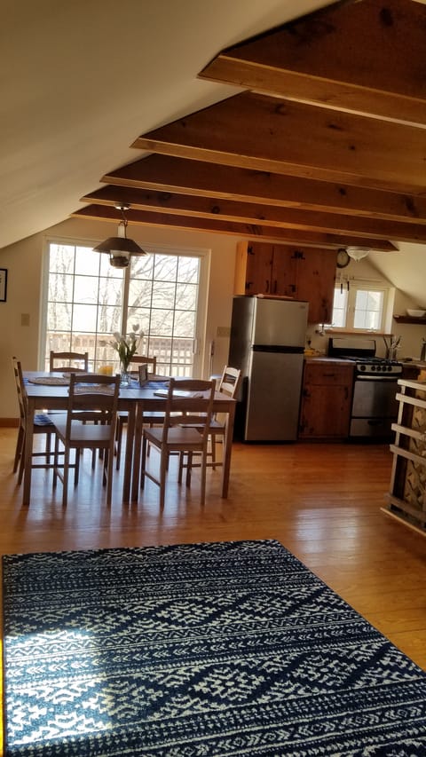 Dining room and kitchen