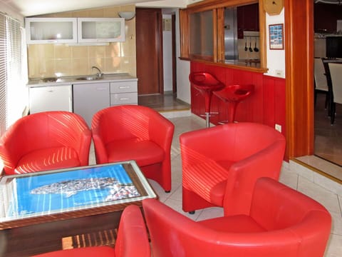 Room, Red, Property, Furniture, Building, Interior Design, Table