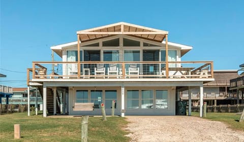 Front of the house with windows everywhere!