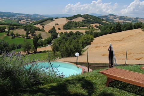 Landscape view from the garden