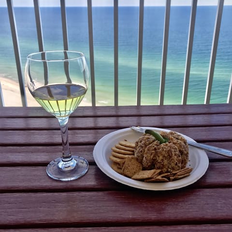 Enjoy Wine & Cheese on your Private Balcony!