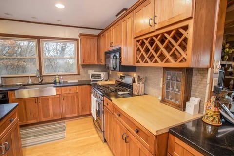 Kitchen with Stainless Oven and Gas Cooktop