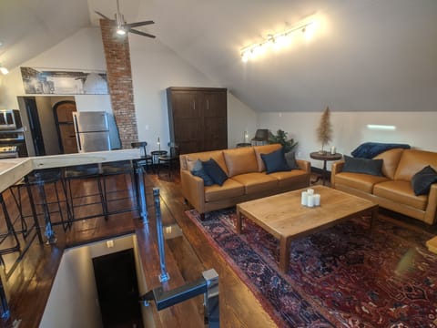 Living/dining: Open living space, upper level