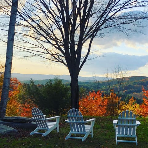Fall foliage sunset views.