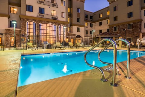 Take a dip in the outdoor pool.
