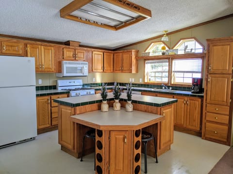 Full use kitchen! Large island with seating