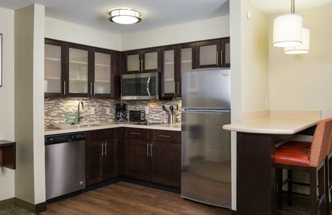 Make a quick meal in your kitchen.