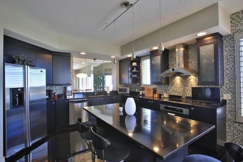 Gourmet kitchen with two ovens 