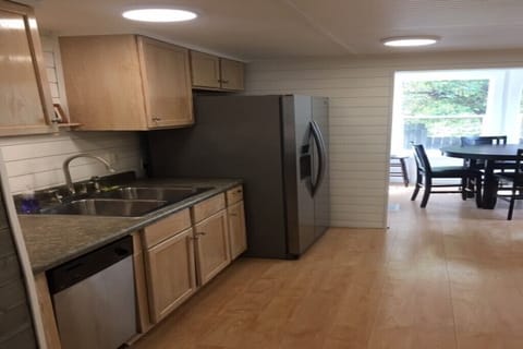 Kitchen with a dishwasher