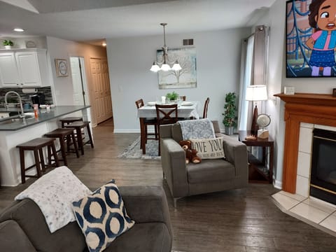 You feel right at home with this open floor plan