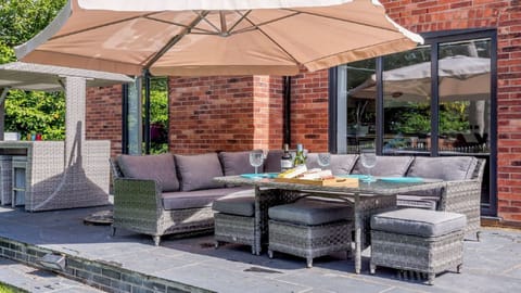 Very comfy outdoor furniture with soft pillows