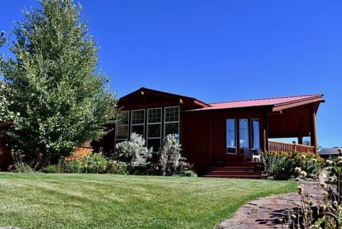 View from the front yard of the house