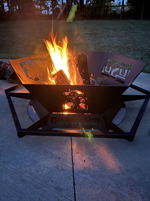 Relax by the fire pit and enjoy some s’mores. 