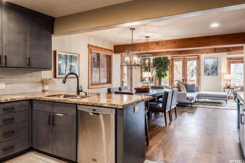 Kitchen and dining area