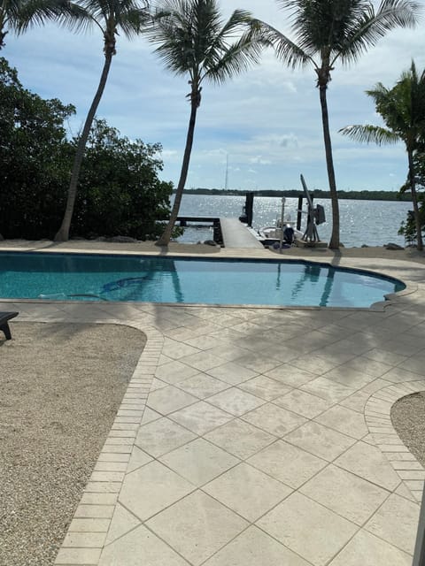 Pool & Dock View