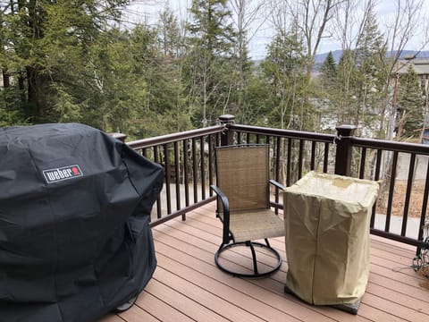 Enjoy mountain views from the deck while BBQing
