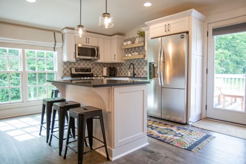 Full kitchen with island