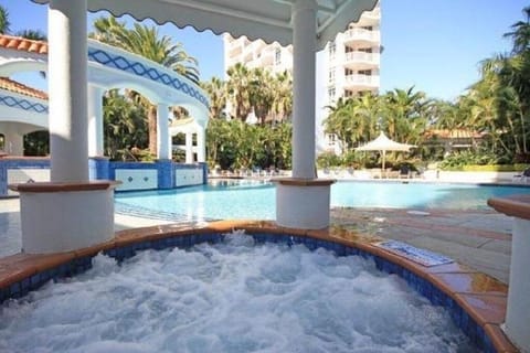 Outdoor heated spa