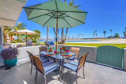 Front Patio with Dining Area and BBQ