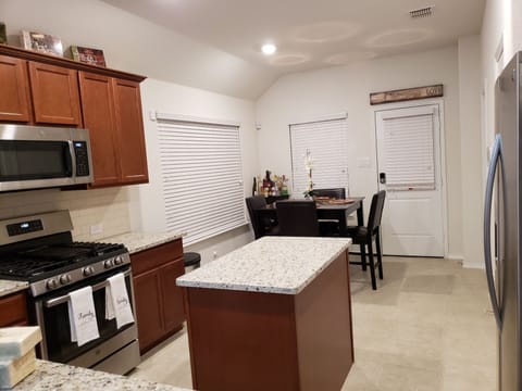 Kitchen with Gas Stove and Island