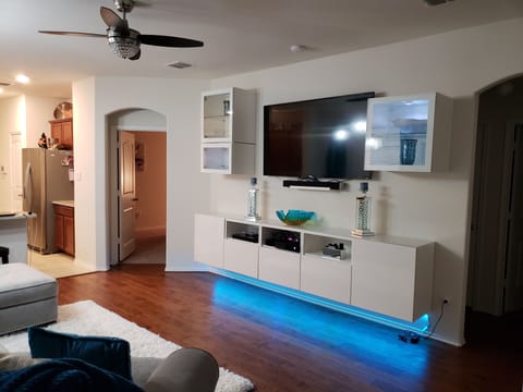 Living Room with 60" TV